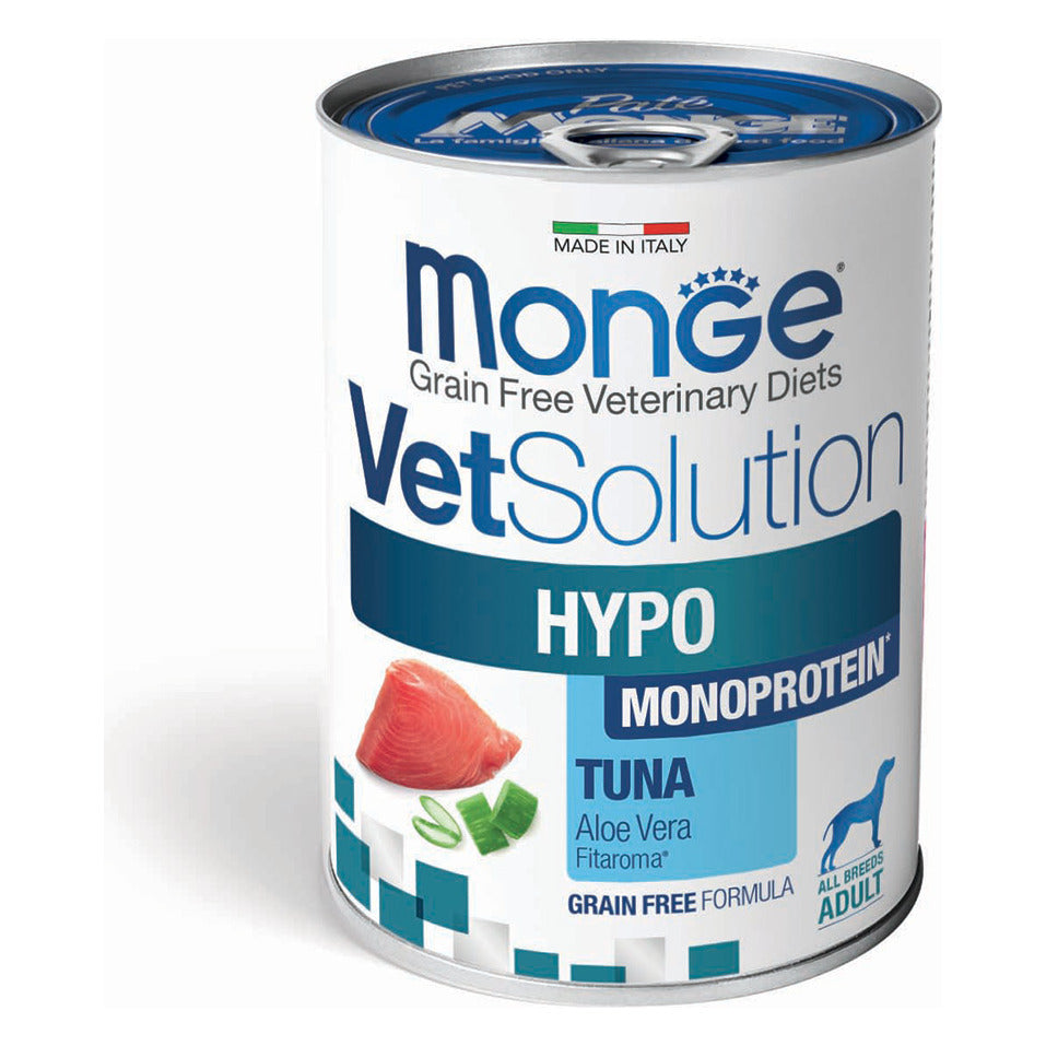 Monge VetSolution Hypo Monoprotein Cane Adult Umido 400 g - Tonno