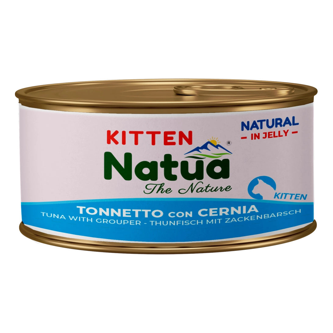 Natua Jelly Cat Kitten 85 Gr Tonnetto Con Cernia
