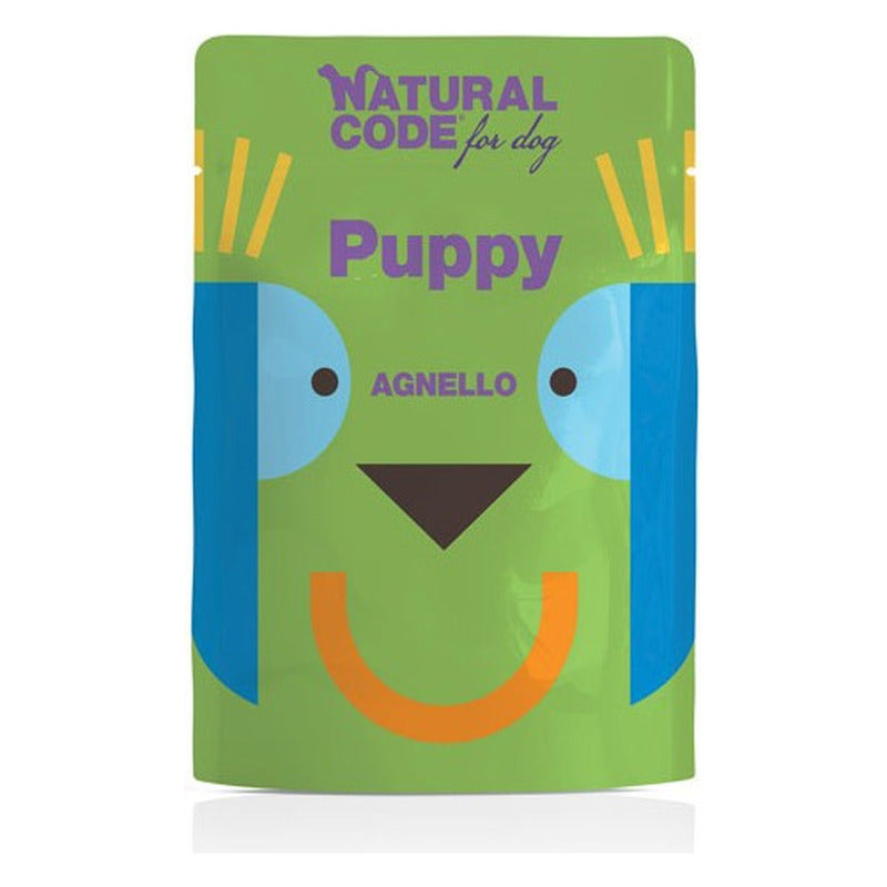 Natural Code Dog Busta 300 g - Umido per Cani - Puppy Agnello
