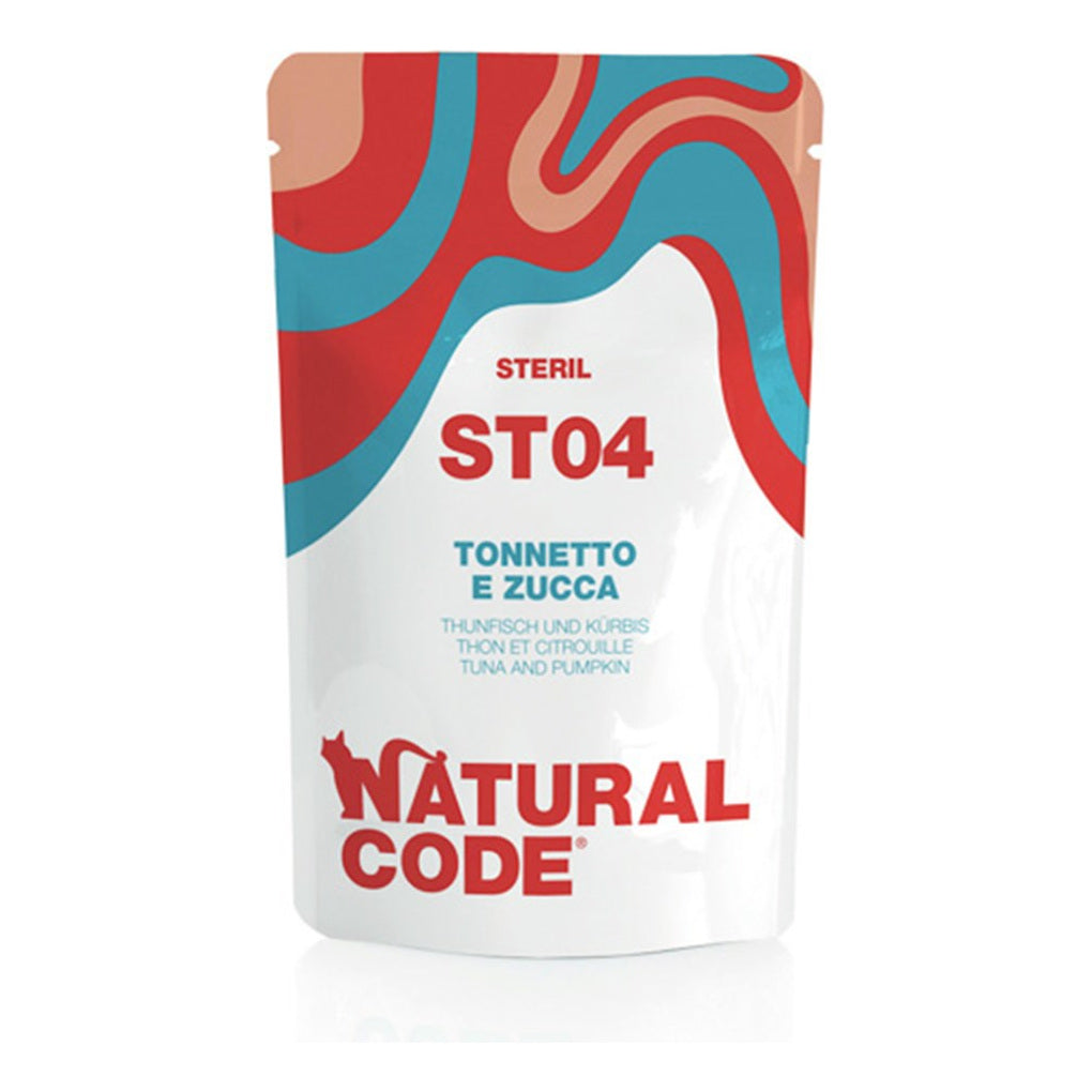 Natural Code Sterilized Buste 70 g per Gatti Tonnetto E Zucca