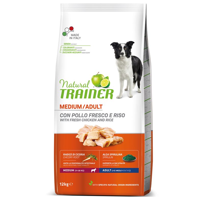 Natural Trainer Medium Adult Pollo 12 kg