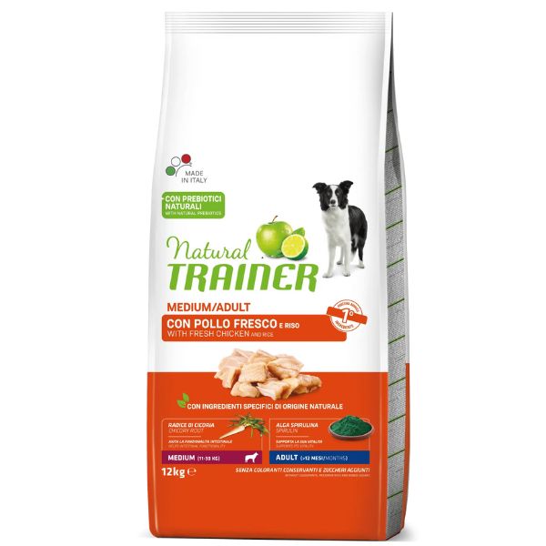Natural Trainer Medium Adult Pollo 12 kg