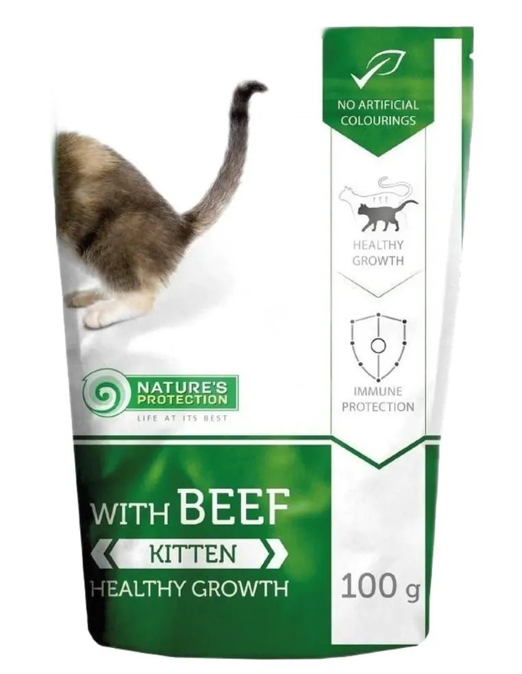 Nature's Protection - Nature'S Protection Pouch Kitten Manzo - Animalmania Store