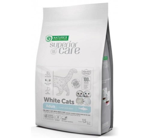 Nature's Protection - Nature'S Protection Superior Care White Cats Per Gatti Adulti Con Aringa - Animalmania Store