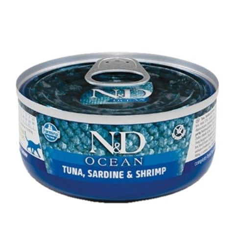 Farmina - N&D Cat Ocean Tuna, Sardine & Shrimp 70 Gr - Animalmania Store
