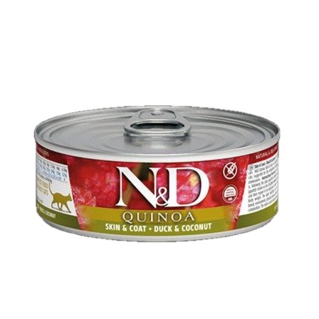 Farmina - N&D Cat Quinoa Duck & Coconut 80 Gr - Animalmania Store