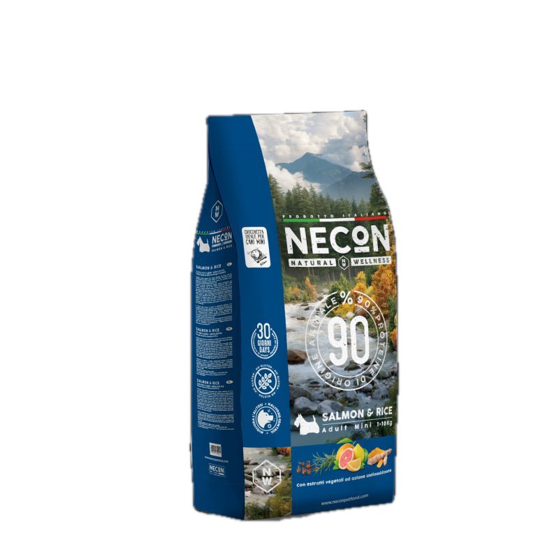 Necon Pet Food - Necon Natural Wellness Adult Mini Salmone E Riso - Animalmania Store