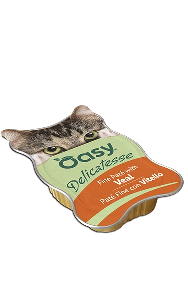 Oasy Cat Delicatesse Paté Fine 85G Vitello