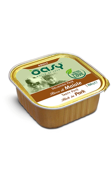 Oasy Cane Adulto Delizioso Paté 150G Maiale