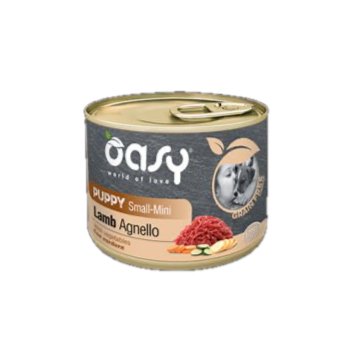 Oasy - Oasy Dog Grain Free Puppy Small/Mini - Macinato Di Agnello 200G - Animalmania Store