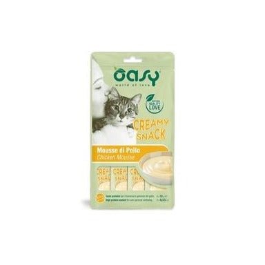 Oasy - Oasy Gatto Snack Creamy Mousse Cf. (4X15) Gr - Animalmania Store