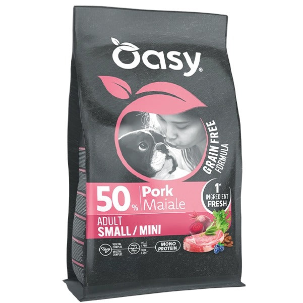Oasy Cane Grain Free Adult Small/Mini Maiale