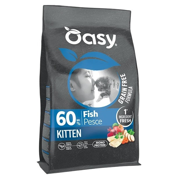 Oasy Gatto Grain Free Kitten Pesce 1,5 kg