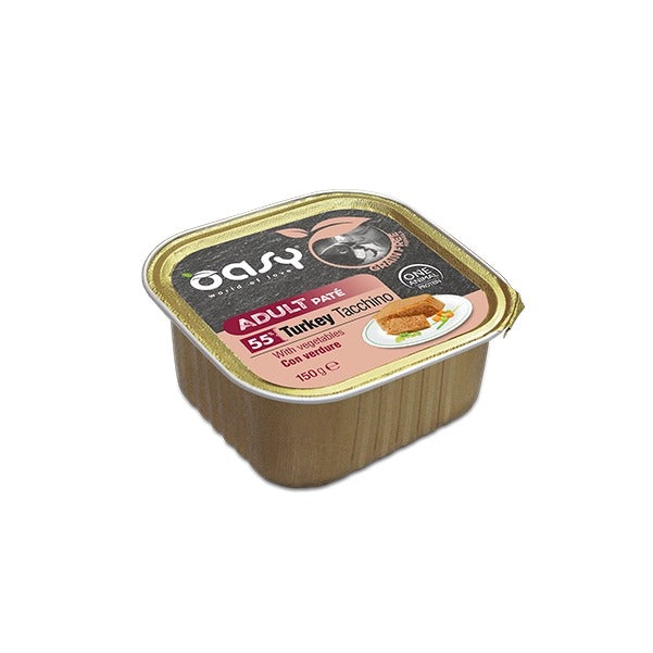 Oasy Cane Grain Free Adult Umido 150 g Tacchino Con Verdure