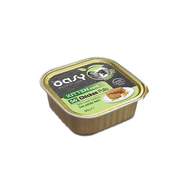 Oasy Gatto Grain Free Kitten Umido Pollo e Patate Dolci 85 g