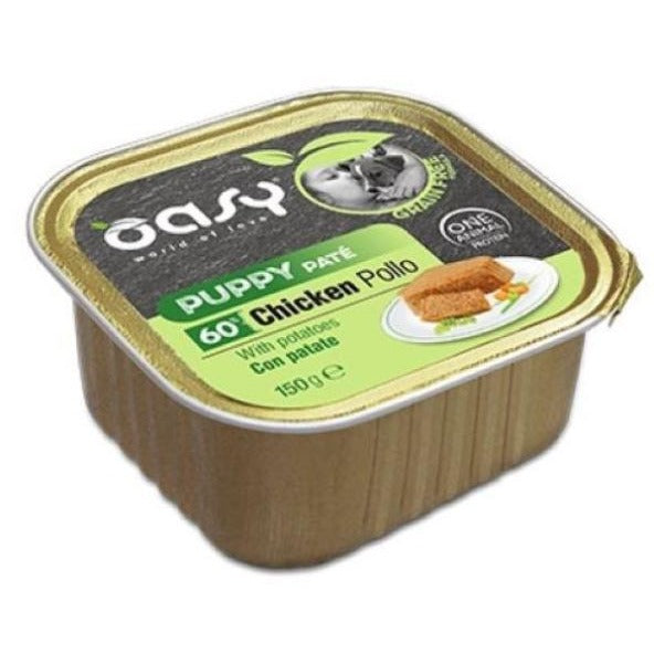 Oasy Cane Grain Free Puppy Umido Pollo e Patate 150 g