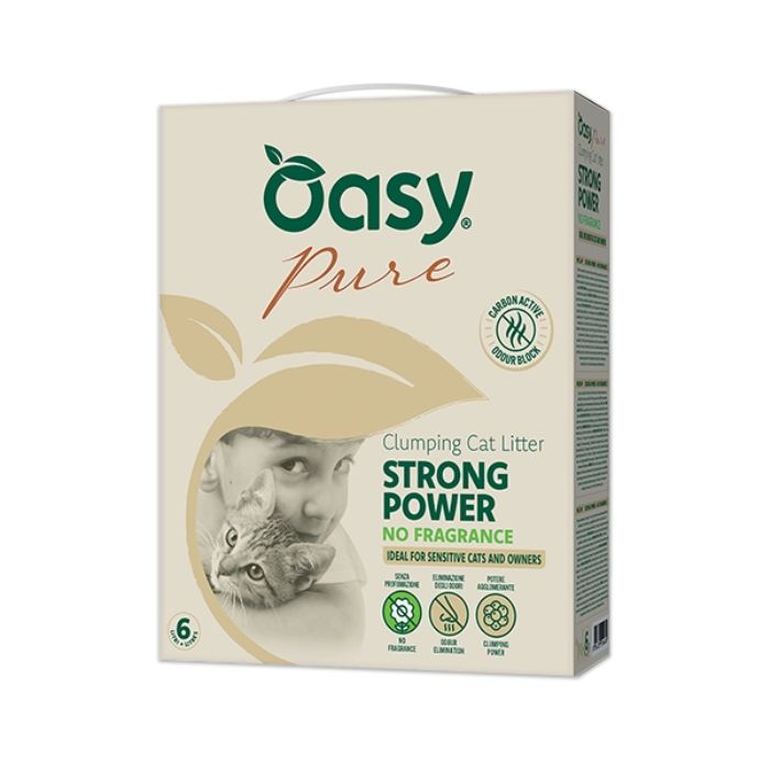 Oasy Lettiera Minerale Pure Strong Power No Fragrance 6 l