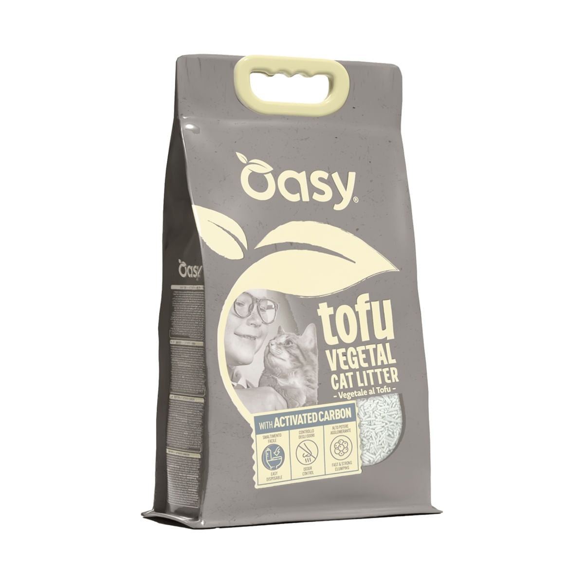 Oasy Lettiera Vegetale Tofu Con Activated Carbon 6 l