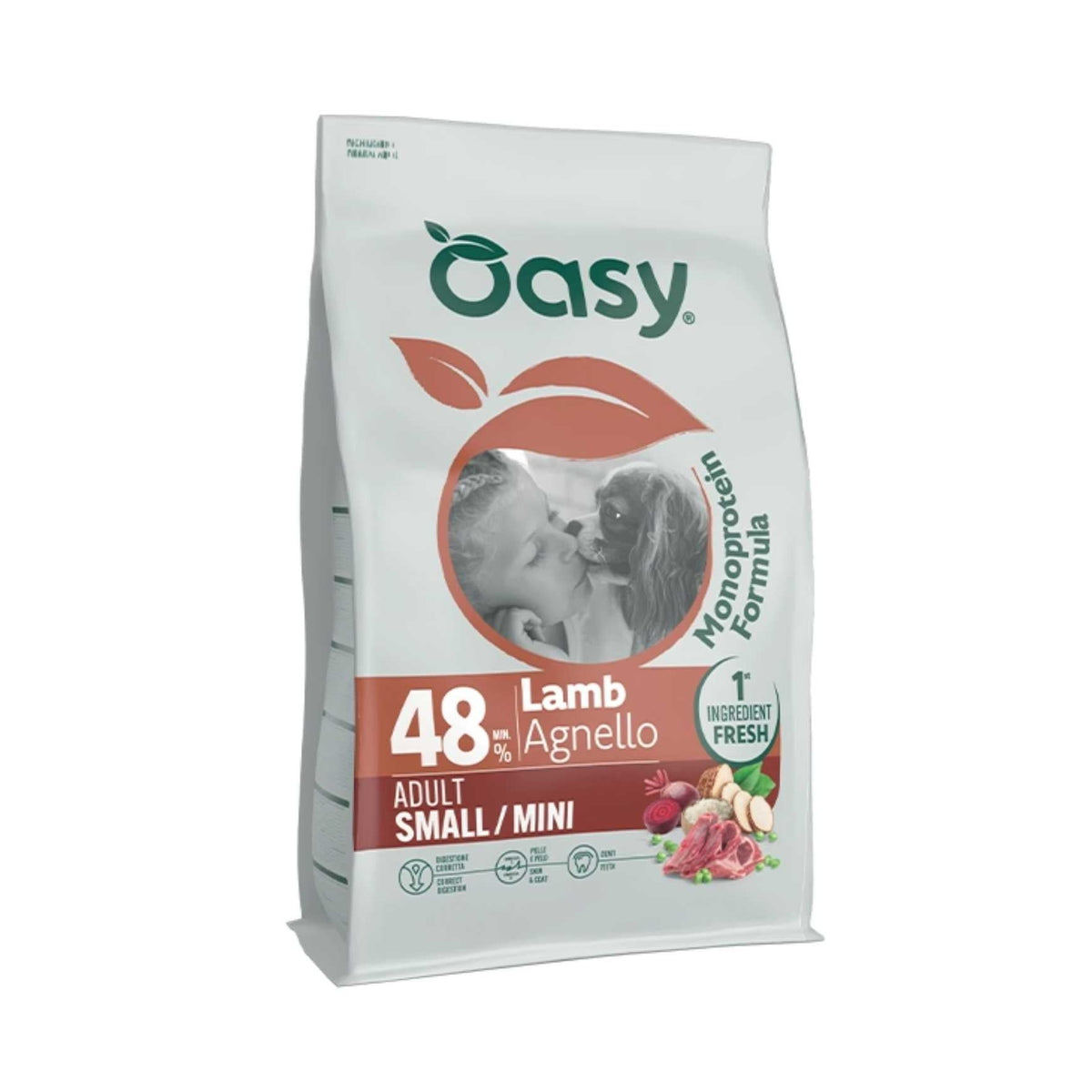 Oasy Cane Monoproteico Adult Small/Mini Agnello
