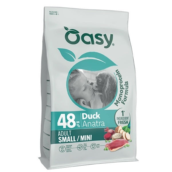 Oasy Cane Monoproteico Adult Small/Mini Anatra 800 g