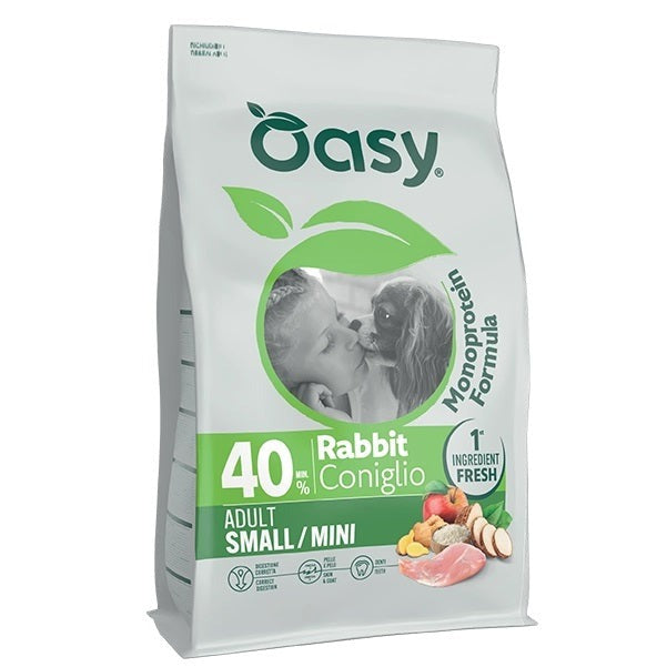 Oasy Cane Monoproteico Adult Small/Mini Coniglio 800 g