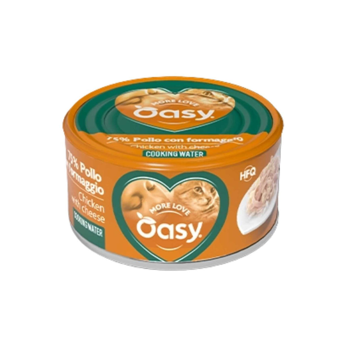 Oasy Gatto More Love Adult Lattina 70 g Pollo Con Formaggio