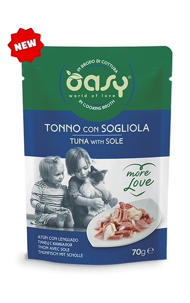 Oasy Cat More Love Busta 70G Tonno Con Sogliola