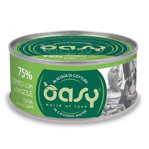 Oasy Gatto More Love Adult Lattina 70 g Tonno Con Vongole Del Pacifico