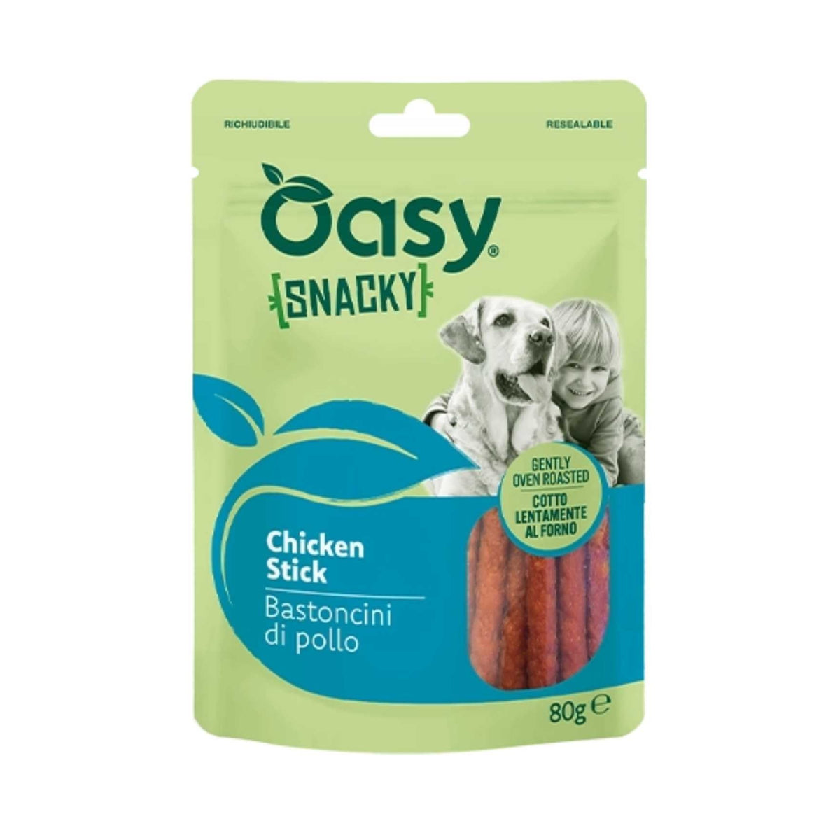 Oasy Cane Snacky 80 g Bastoncini Di Pollo