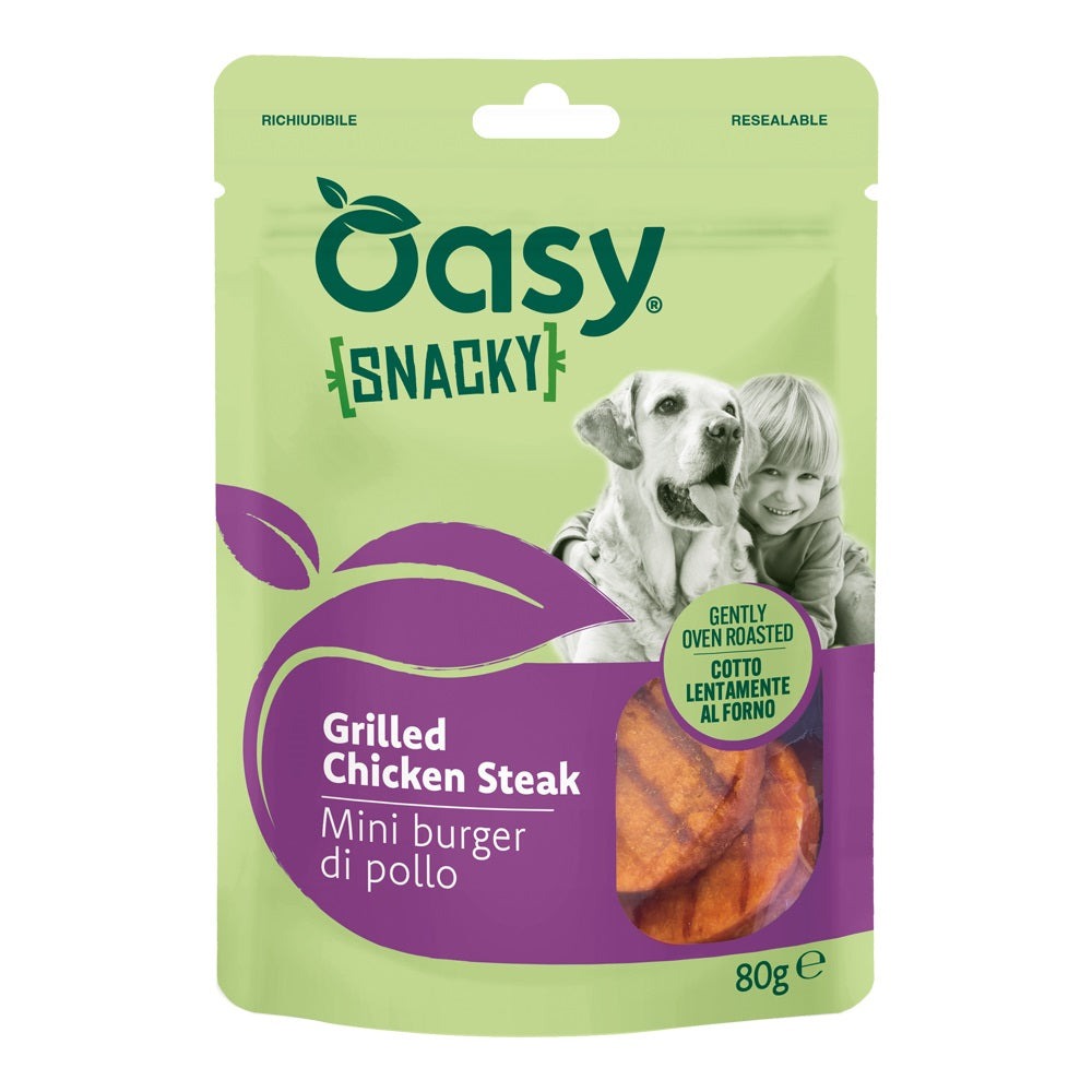 Oasy Cane Snacky 80 g Mini Burger Di Pollo