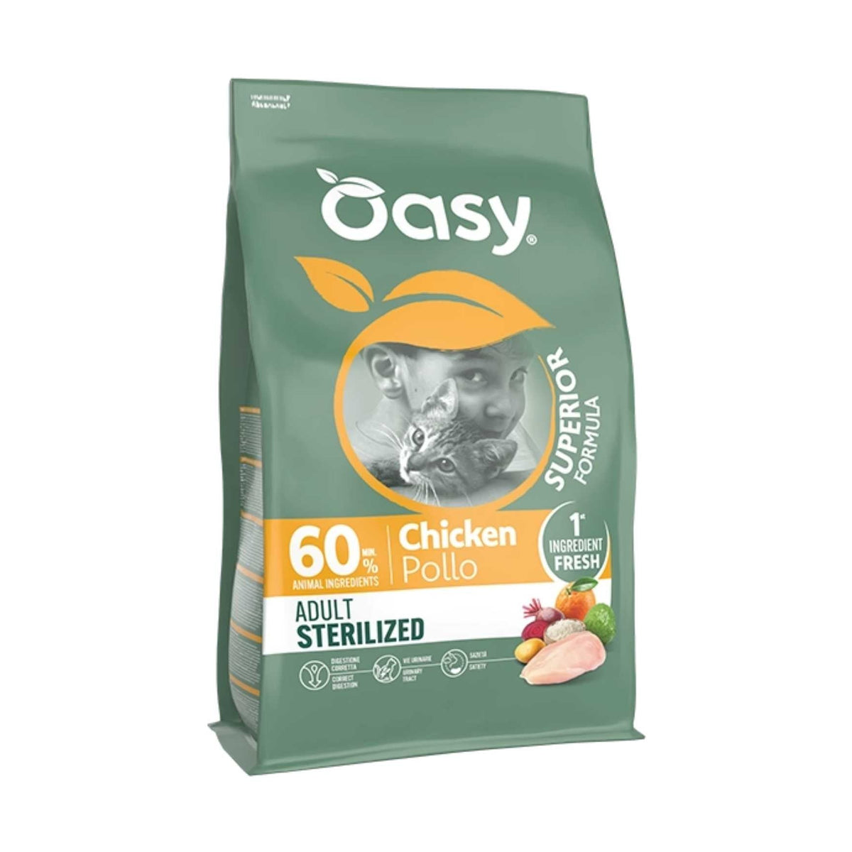 Oasy Gatto Superior Adult Sterilized Pollo 300 g
