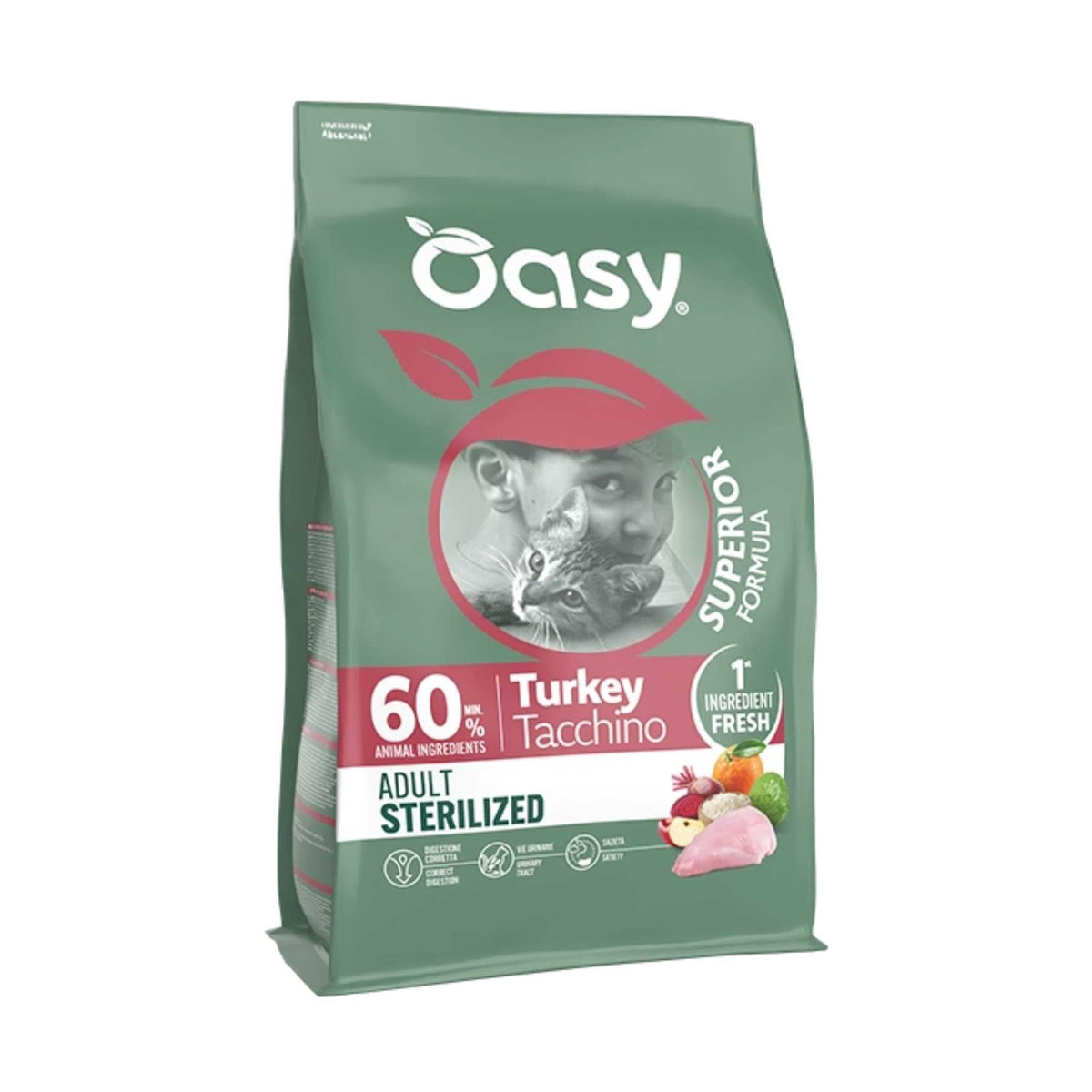 Oasy Gatto Superior Adult Sterilized Tacchino 300 g