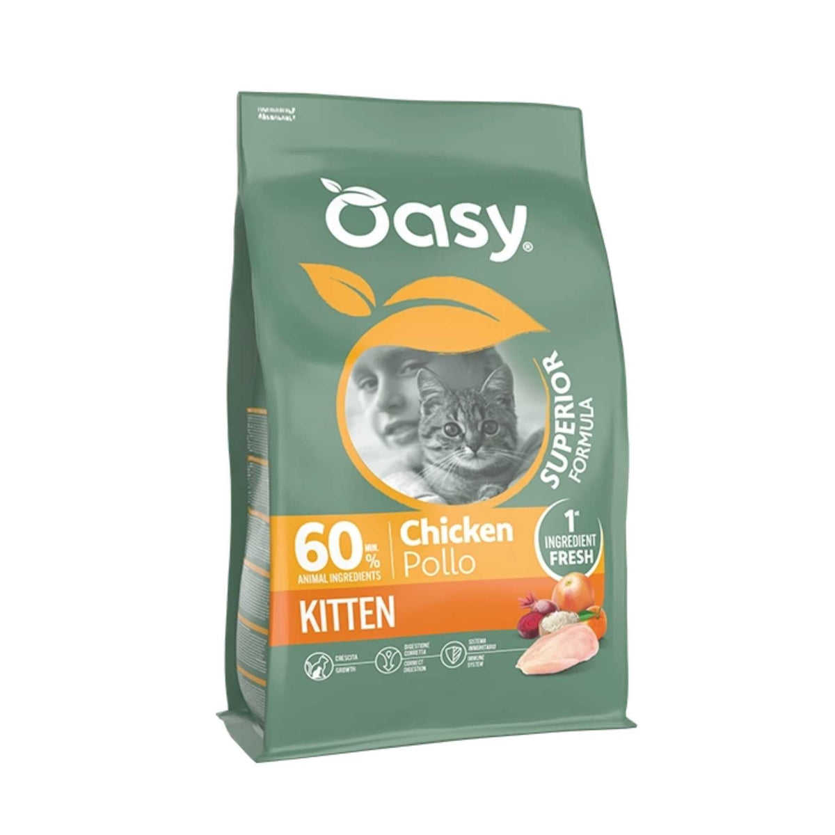 Oasy Gatto Superior Kitten Pollo