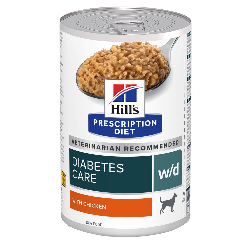 Hill's Science Plan - Hill'S Cane Prescription Diet W/D Multipack Patè 370gr x 12 - Animalmania Store