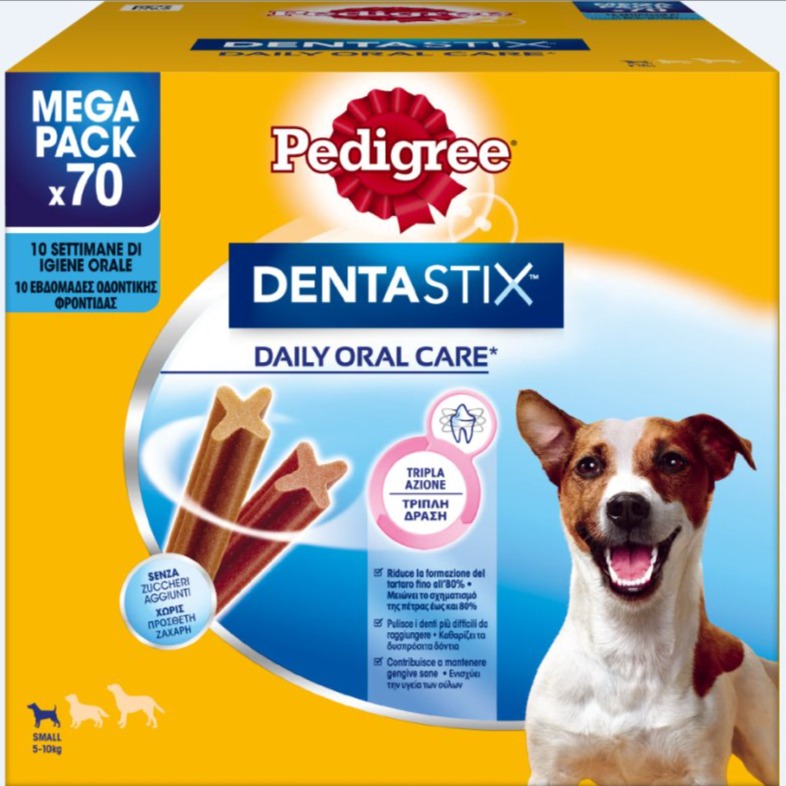 Pedigree - Pedigree Cane - Dentastix Small - Megapack 70 Pz. X 110 Gr - Animalmania Store