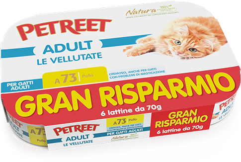 Petreet Vellutata Multipack 70Gx6 Cibo Umido Per Gatti