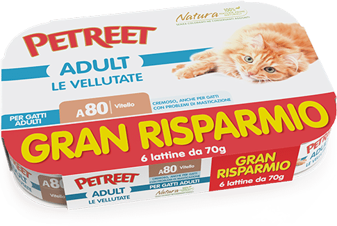 Petreet Vellutata Multipack 70Gx6 Cibo Umido Per Gatti