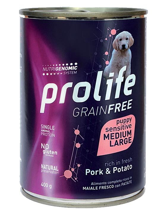 Prolife - Prolife Grain Free Puppy Sensitive Medium Large - Animalmania Store