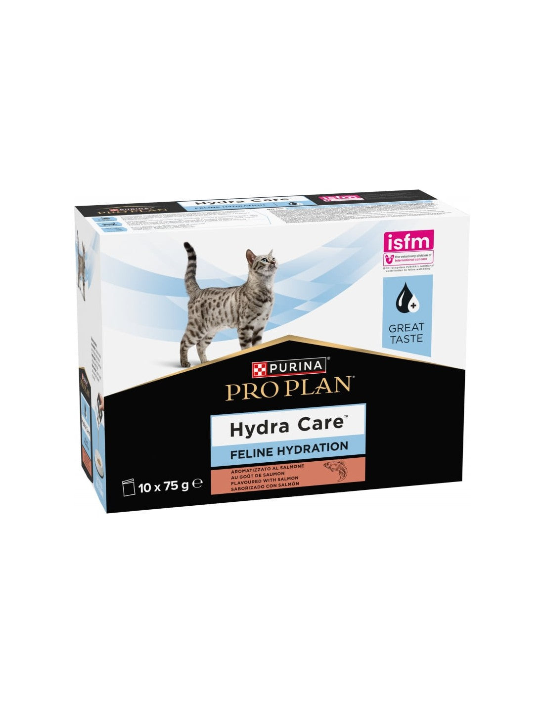 Purina Pro Plan Veterinary Diet Hydra Care Per Gatti Adulti Multipack 10X75Gr Salmone