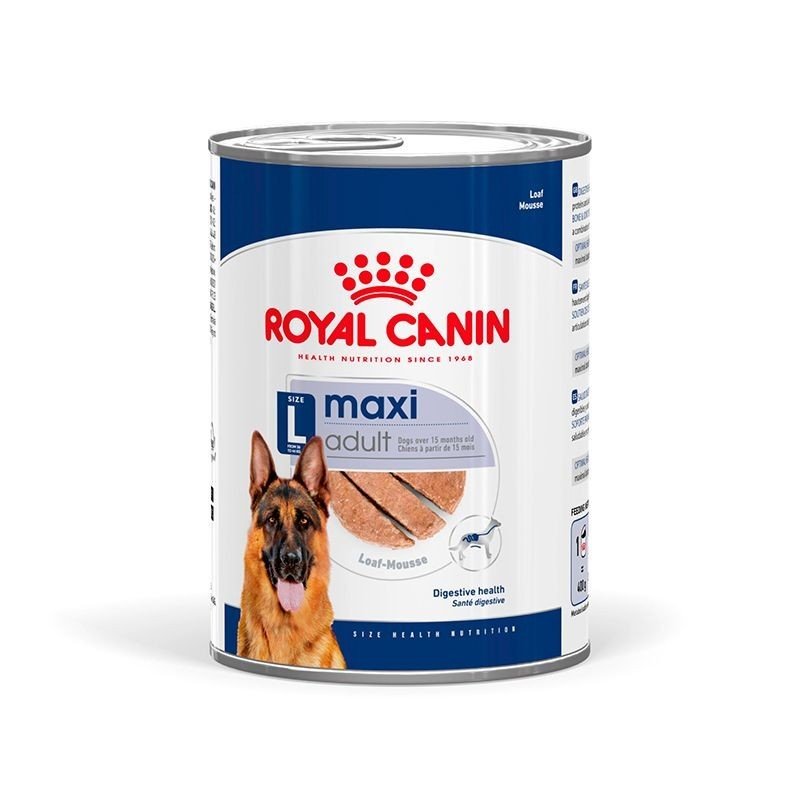 Royal canin - Royal Cane Adult Maxi Patè Lattina 410gr - Animalmania Store