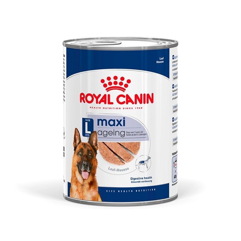 Royal canin - Royal Cane Maxi Ageing 5+ Patè Lattina 410gr - Animalmania Store