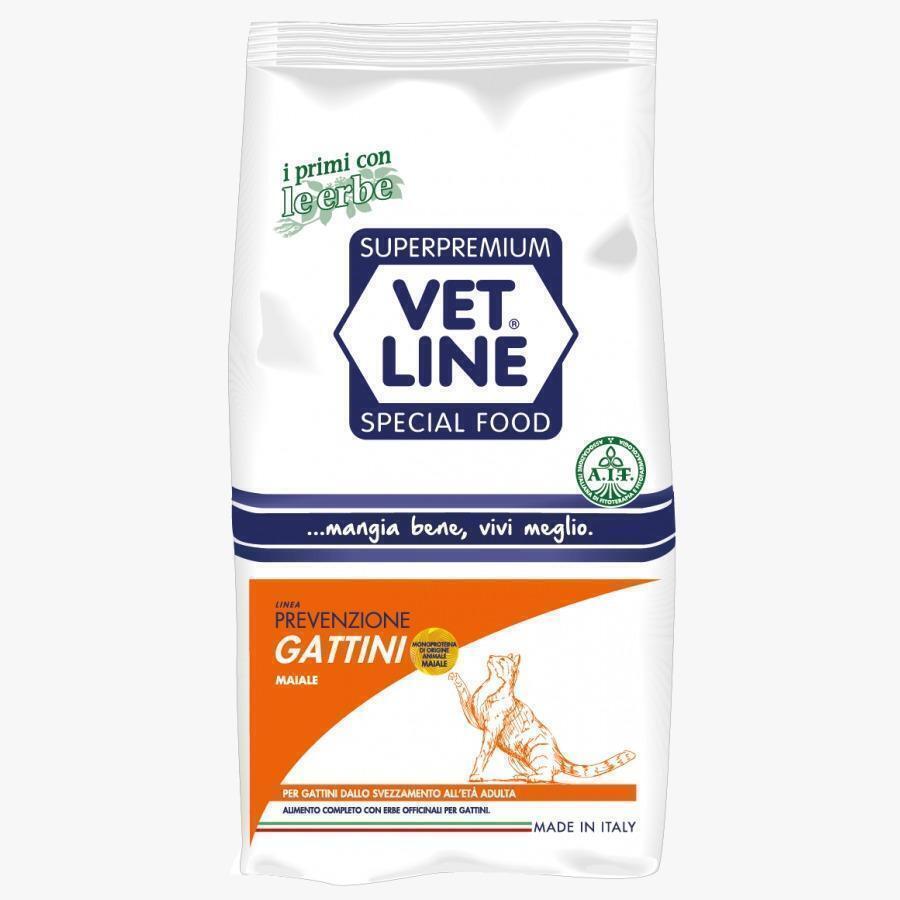 VetLine - Vet Line Prevenzione Gattini Maiale 800gr - Animalmania Store