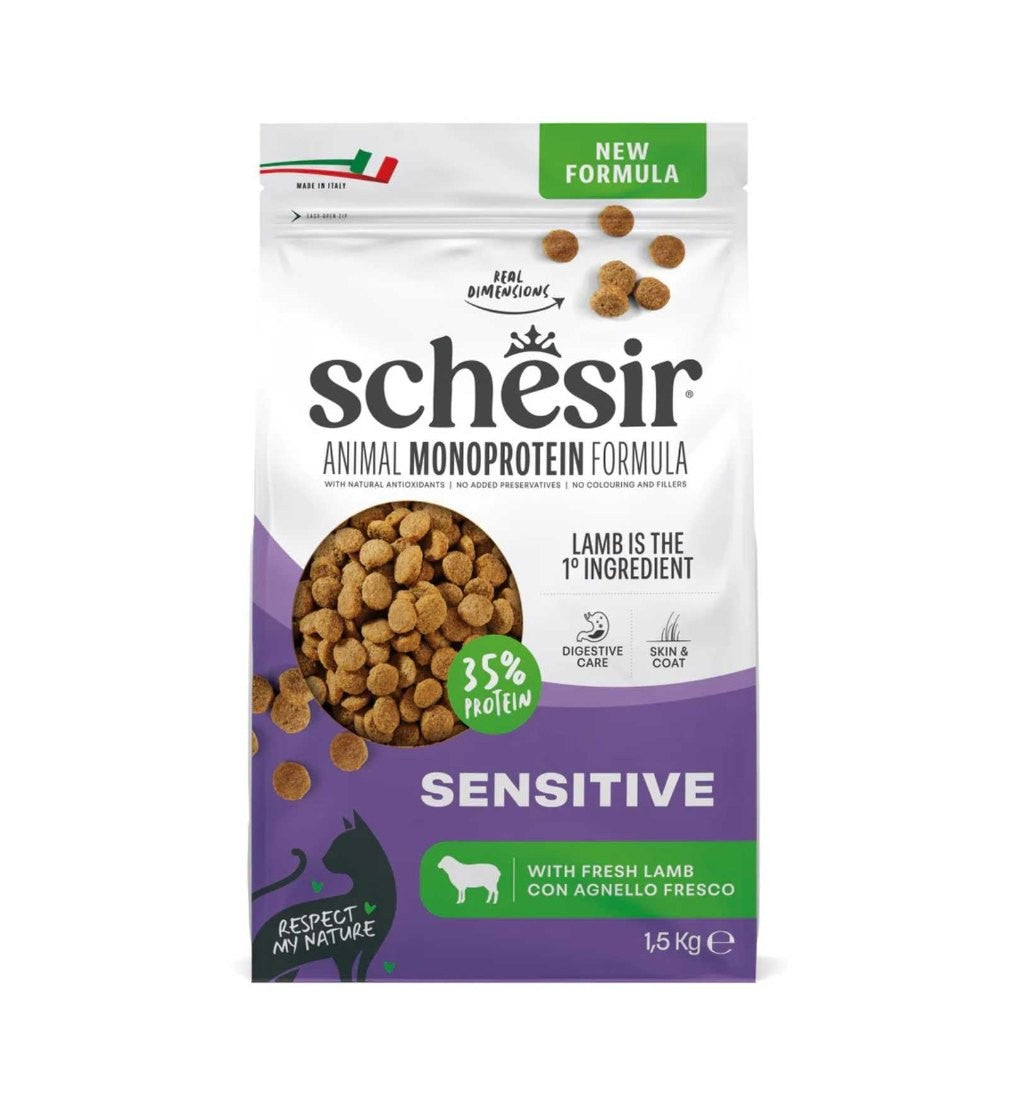 Schesir Monoprotein Sensitive Agnello 400 g, retro