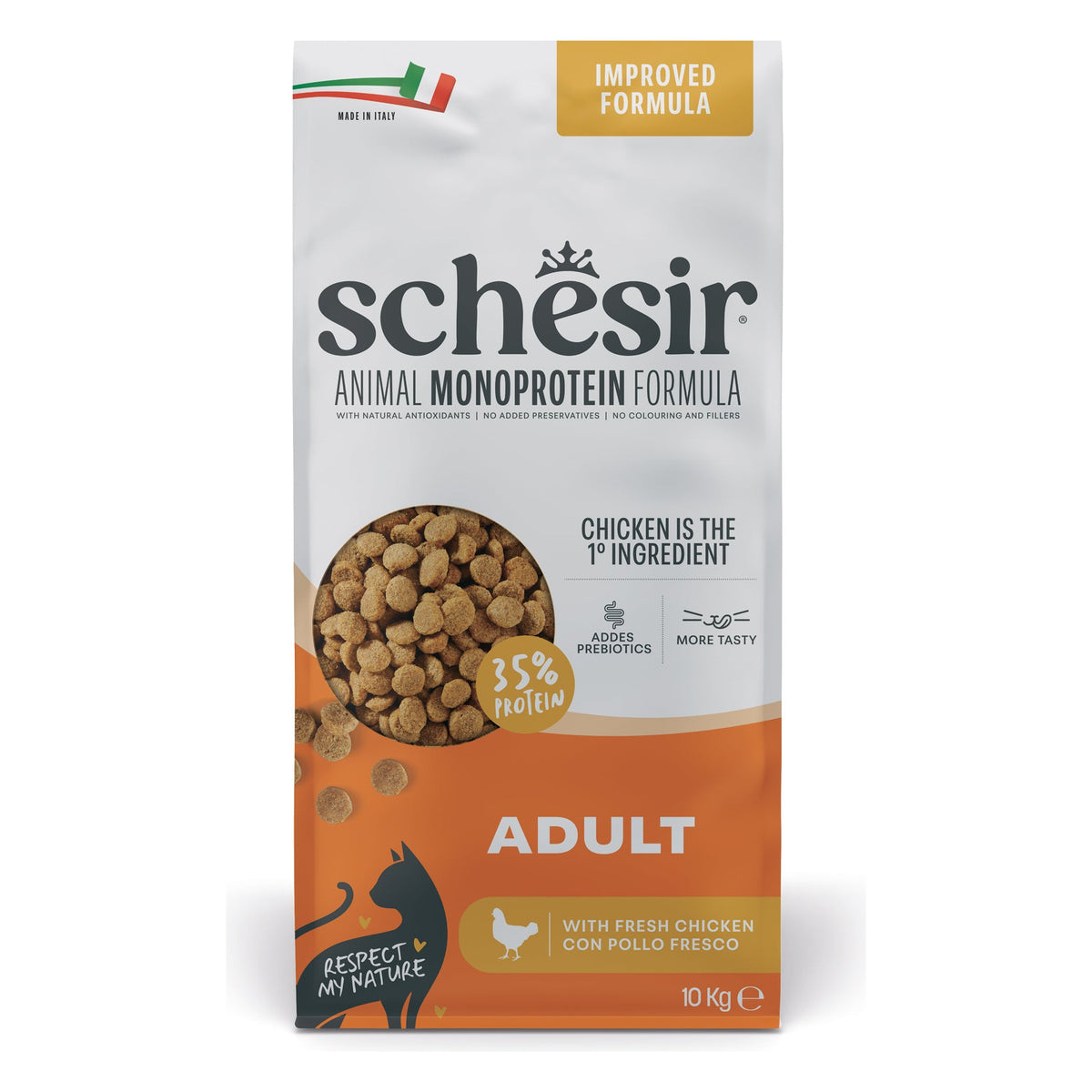Schesir Gatto Animal Monoprotein Formula 10 kg Adult Pollo