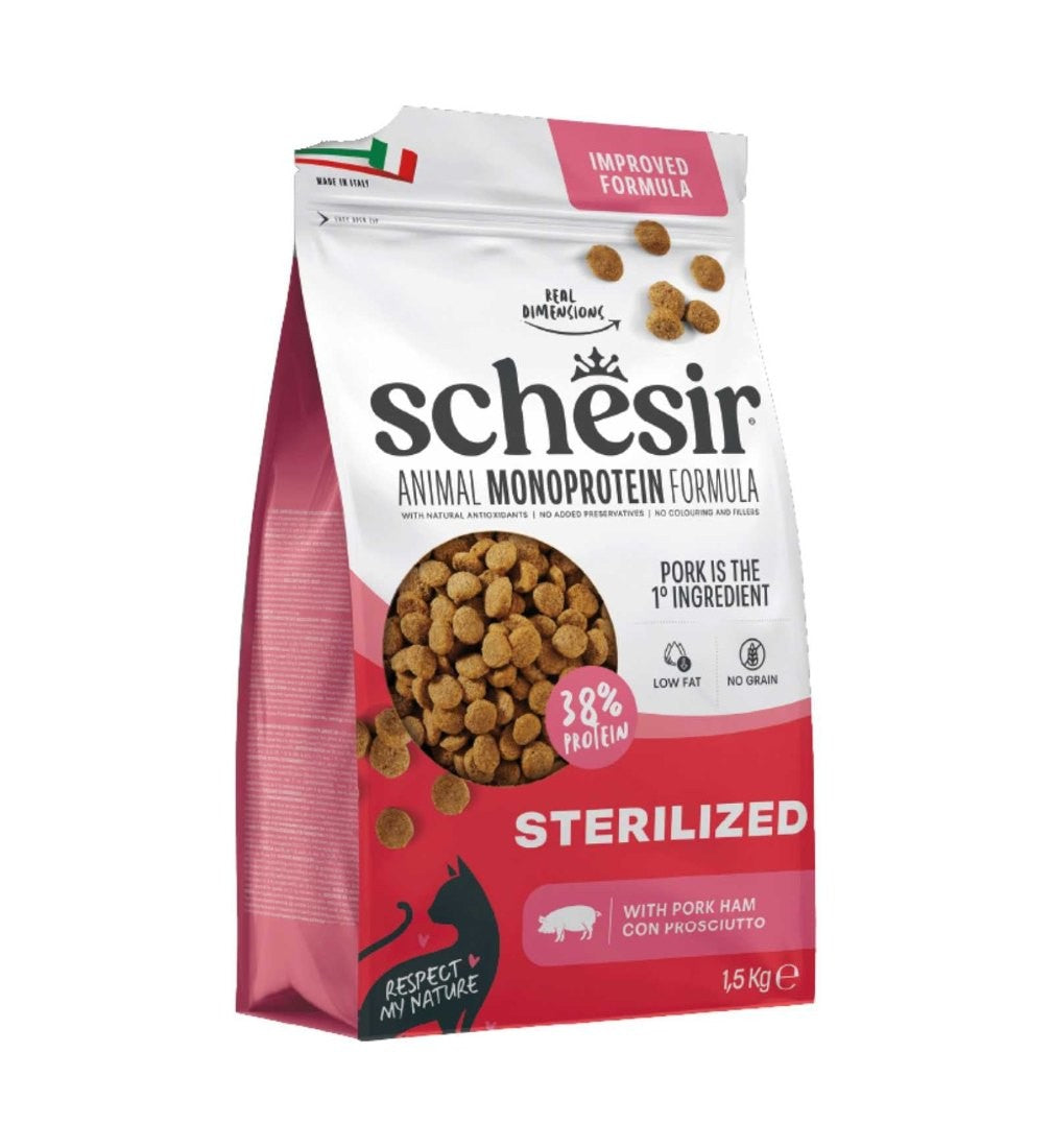 Schesir Monoprotein Sterilized Prosciutto 400 g, retro