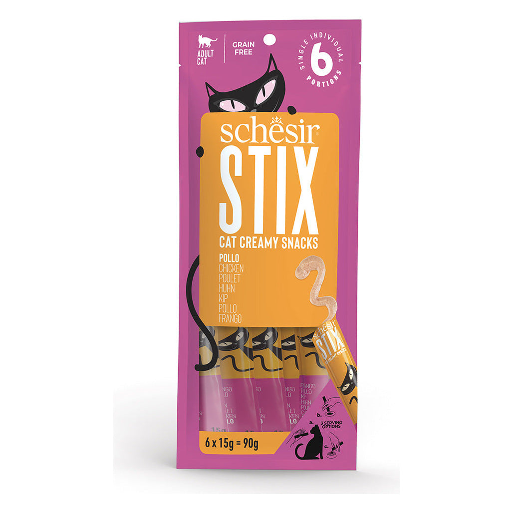 Schesir Gatto Stix Crema 6x15 g Pollo