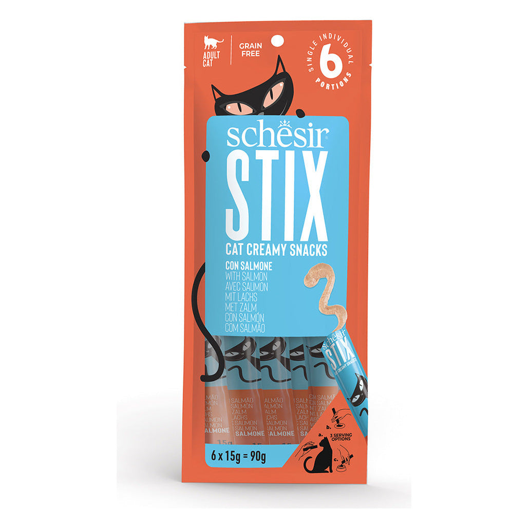 Schesir Gatto Stix Crema 6x15 g Salmone