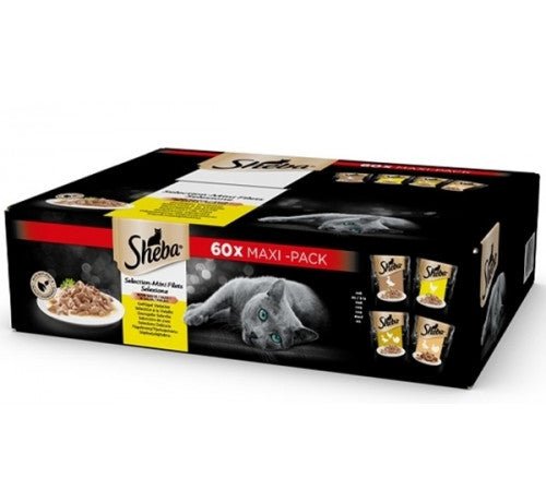 Sheba - Sheba Selezione In Salsa Con Carne Per Gatti Da 60X85 Gr - Animalmania Store