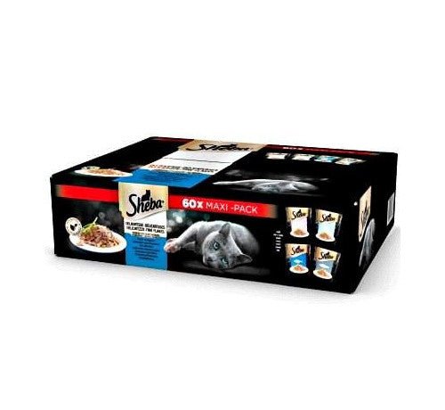 Sheba - Sheba Selezione In Salsa Con Pesce Per Gatti Da 60X85 Gr - Animalmania Store