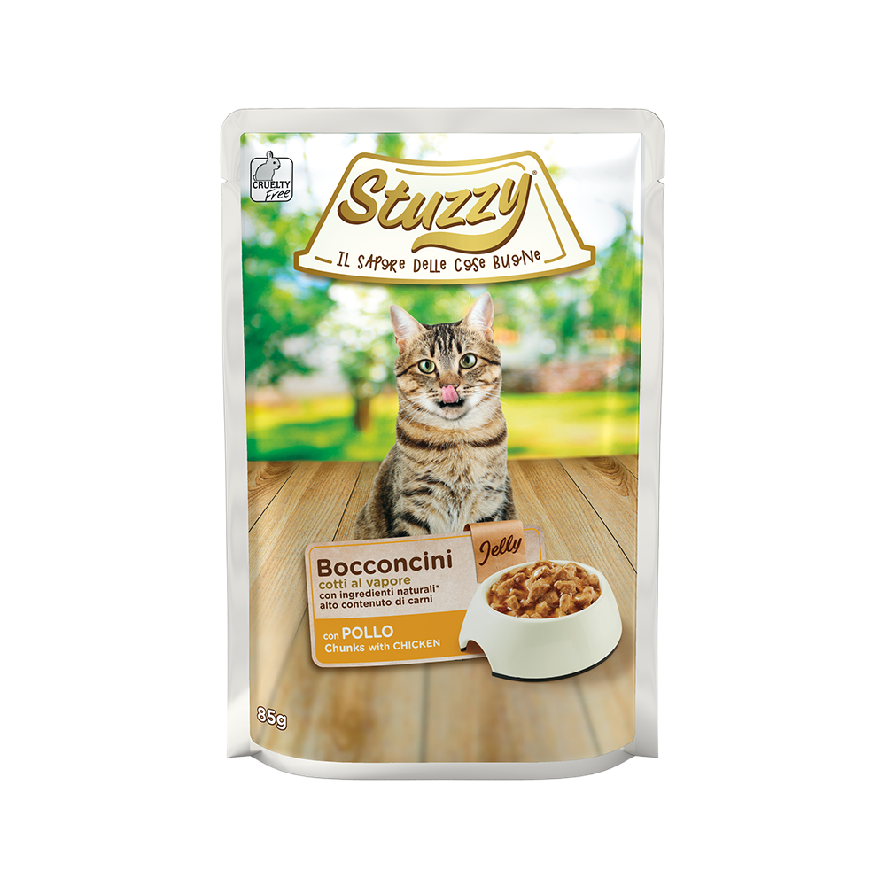 Stuzzy Gatto Bocconcini Busta 85 g Pollo in gelatina